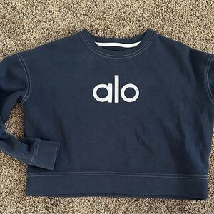 Alo Navy Blue Sweatshirt